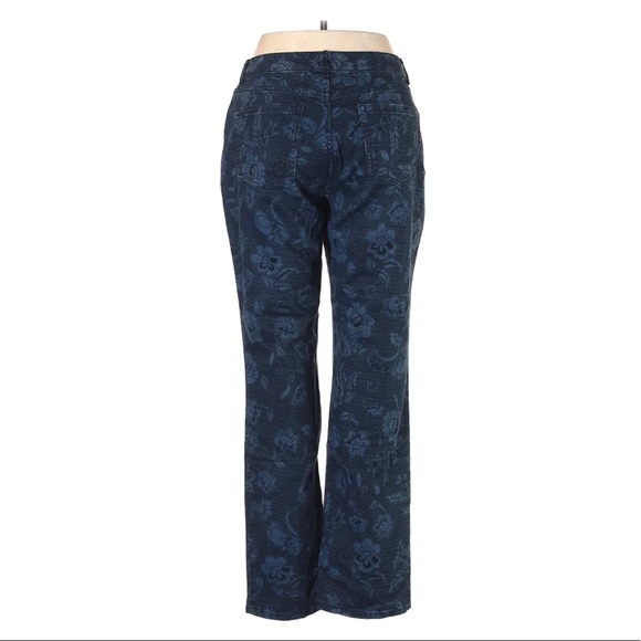 Charter Club Lexington Straight Floral Trousers - 12 - Picture 2 of 9